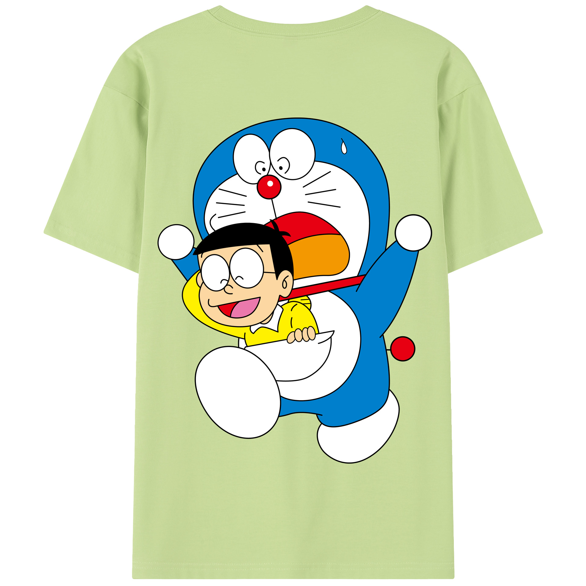 （画像用） ドラえもん Doraemon 綿100％半袖Tシャツ（背面プリント）